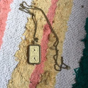 Clock necklace